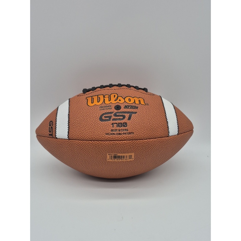Wilson GST Official Collegiate Size Football WTF1780N Black Laces JDW 1780